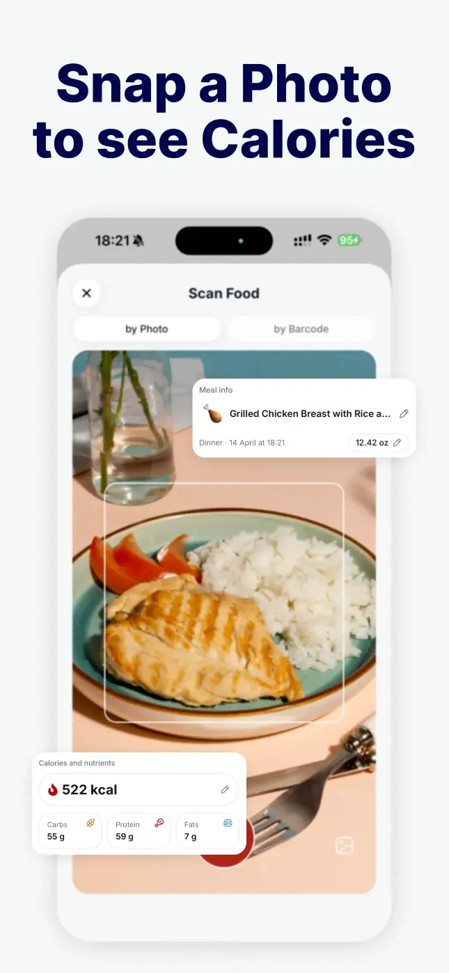 Nutrinixy AI photo food recognition